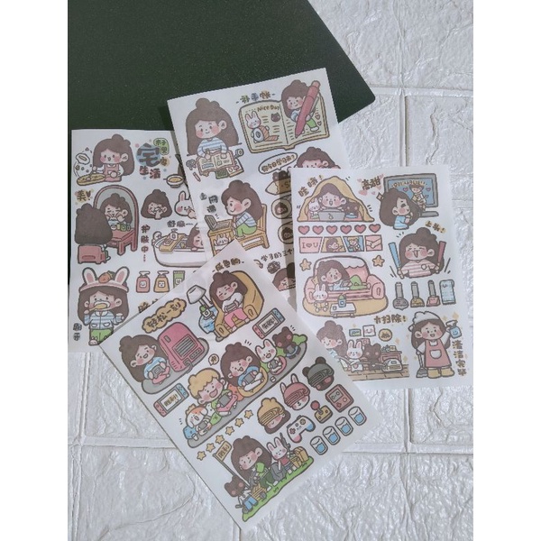 

[Canaya] Sticker Sheet Cute Study Series || Sticker Kertas Get Ready With Me || bujo || Deco || Aesthetic || Journal || Dekorasi