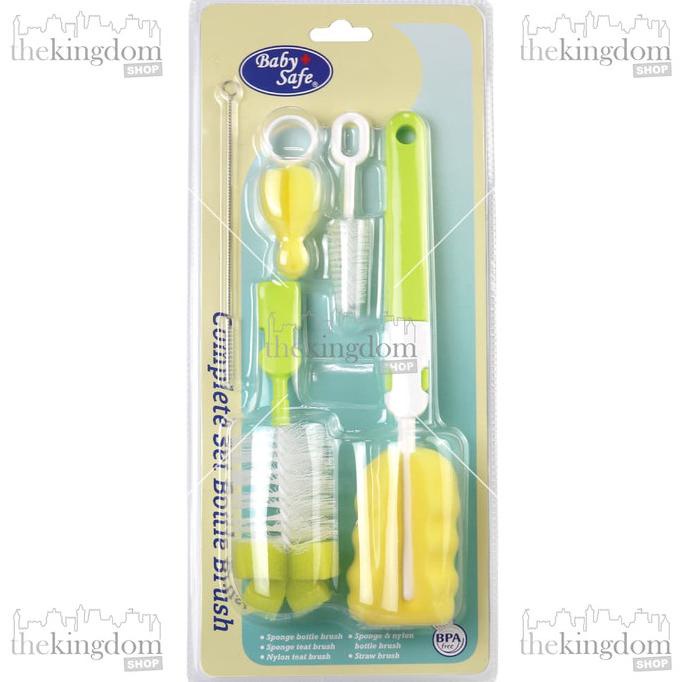Baby Safe BS369 Complete Set Bottle Brush Sikat Dot Botol Susu Bayi