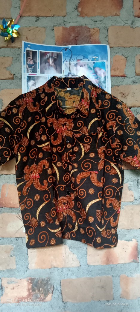 Mega Nanda Batik Anak Hem Anak Pendek Laki Laki Usia 1-10tahun