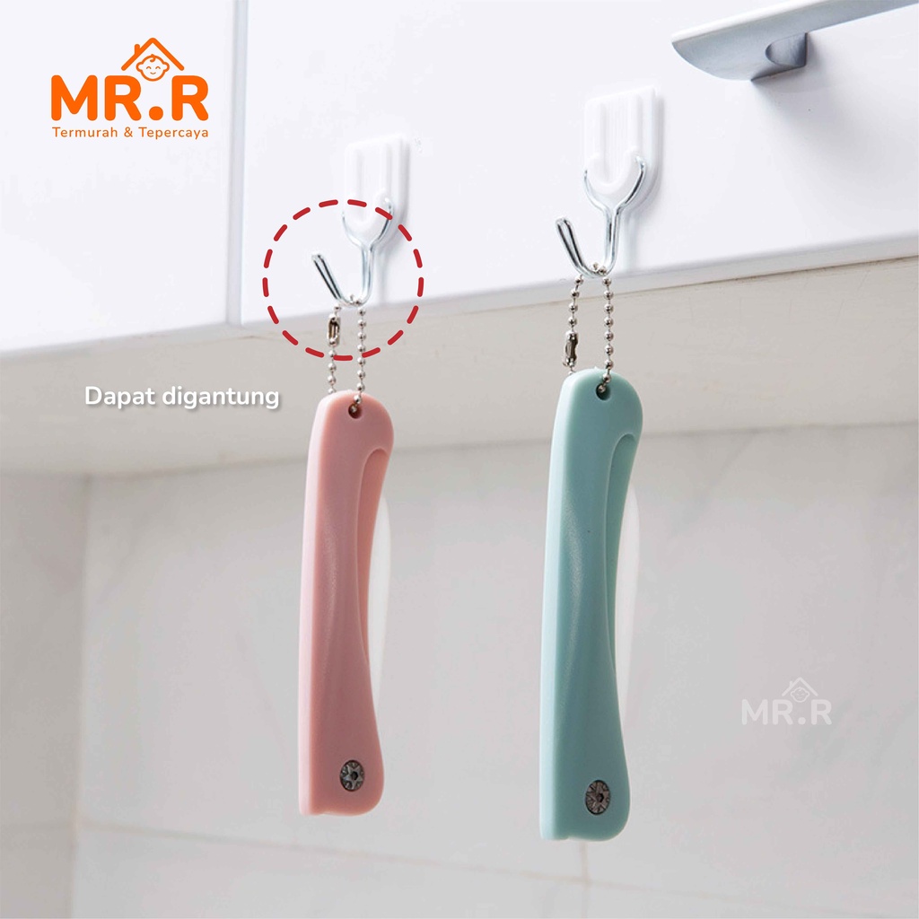 Pisau Dapur Lipat Pisau Travel Keramik Potong Memotong Buah Sayur Portable Folding Ceramic Knife
