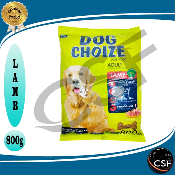 Makanan Anjing Kering Premium DOG CHOIZE 800g All Varian