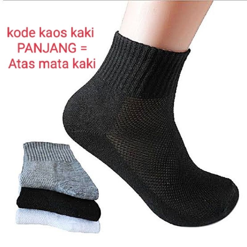 KAOS KAKI PRIA WANITA UNISEX REMEJA SAMPAI DEWASA MATA KAKI