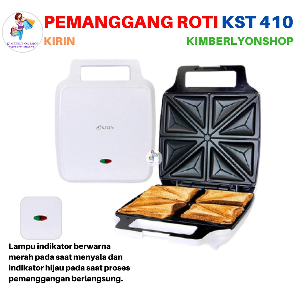 Pemanggang Roti Sandwich TOASTER KST 410 Kirin