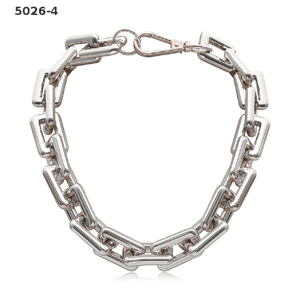 5026-4 Punk Hip Hop Choker Chunky Chain Necklace Statement Fashion Charm Jewelry 5026-4