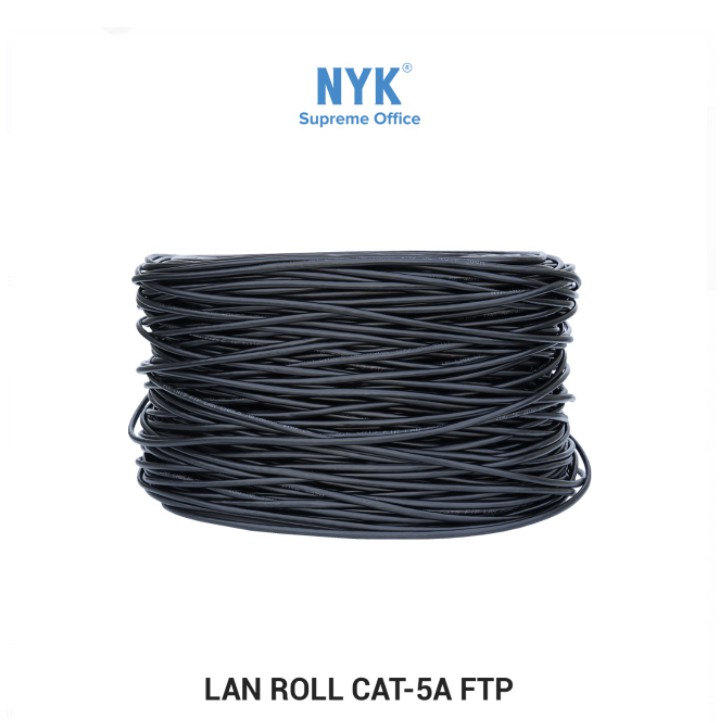 Kabel lan roll nyk 305m cat 5 5a ftp 10/100Mbps ethernet network outdoor - Cable internet rj45 cat5 cat5a 305 meter out door