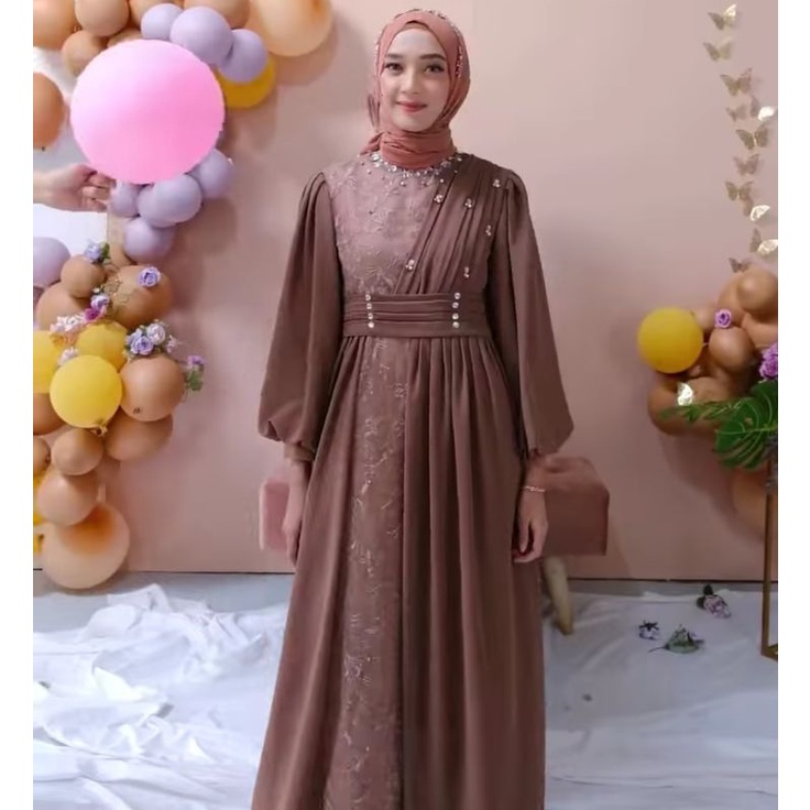 gamis lebaran terbaru gamis moderen