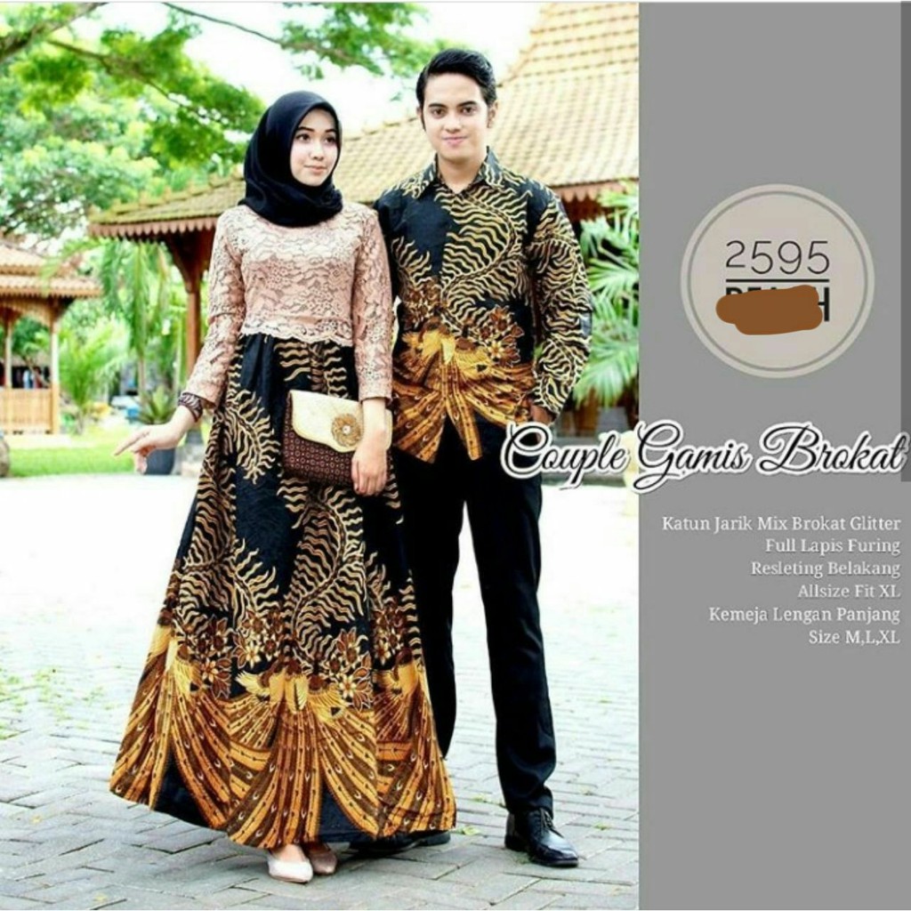 35 Ide Baju  Gamis  Brokat  Couple  Terbaru Kristy Mignonne