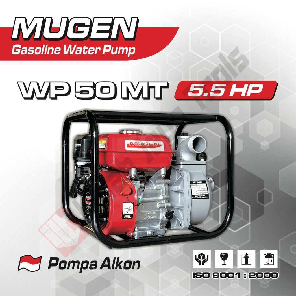 MUGEN WP50MT Water Pump 2&quot; 5.5 HP Mesin Pompa Alkon Air Sawah Irigasi