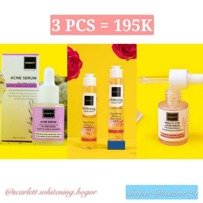 3 Produk Scarlett Whitening