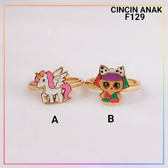 Cincin xuping cincin anak lol karakter lapis emas gold F129