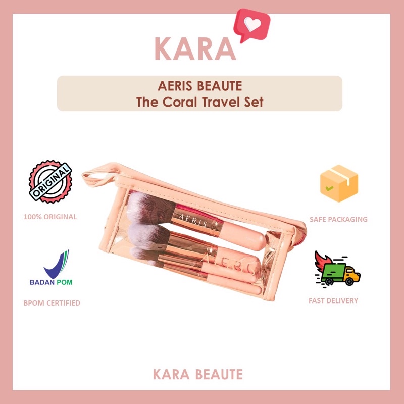 AERIS BEAUTE The Coral Travel (7pcs Face & Eye Brush Set)
