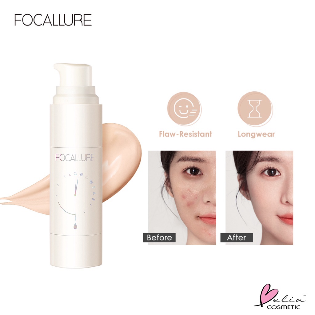 ❤ BELIA ❤ FOCALLURE Flawless Longwear Foundation FA256 | Foundation Full Coverage | Alas Bedak | Make Up Wajah | BPOM