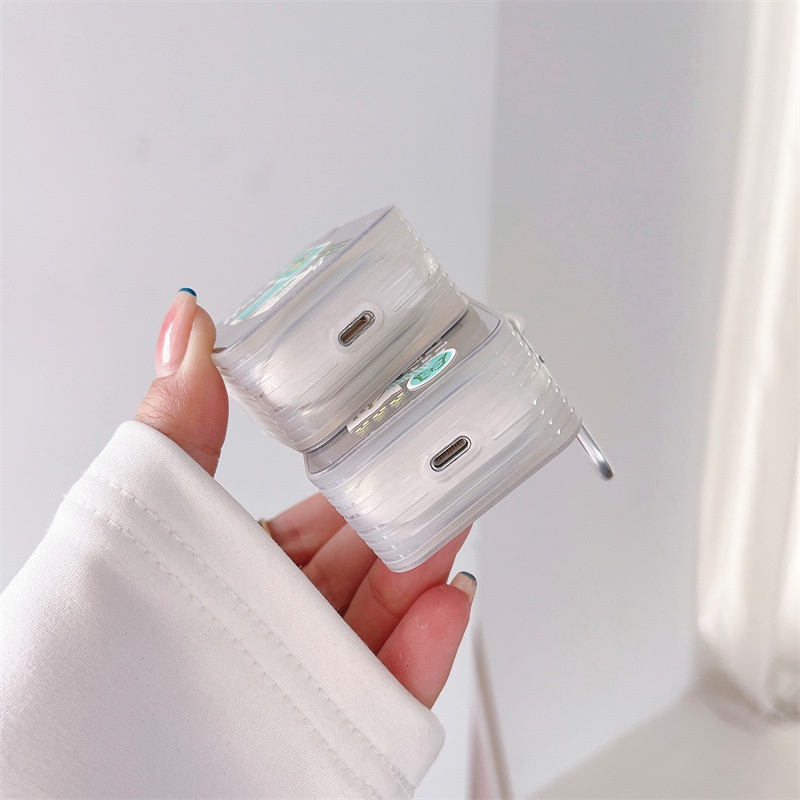 Fashion Glossy Mirror Cover Kompatibel Untuk Airpods1 2 3 3rd Case Kompatibel Untuk AirPods Pro Case Bunga Beruang Headphone Earphone Kotak Aksesoris