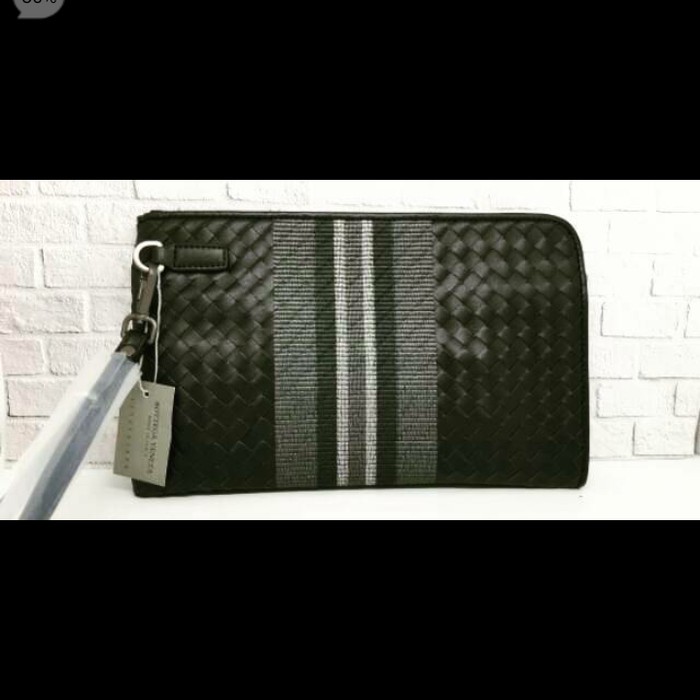 Clutch bottega strip unisex