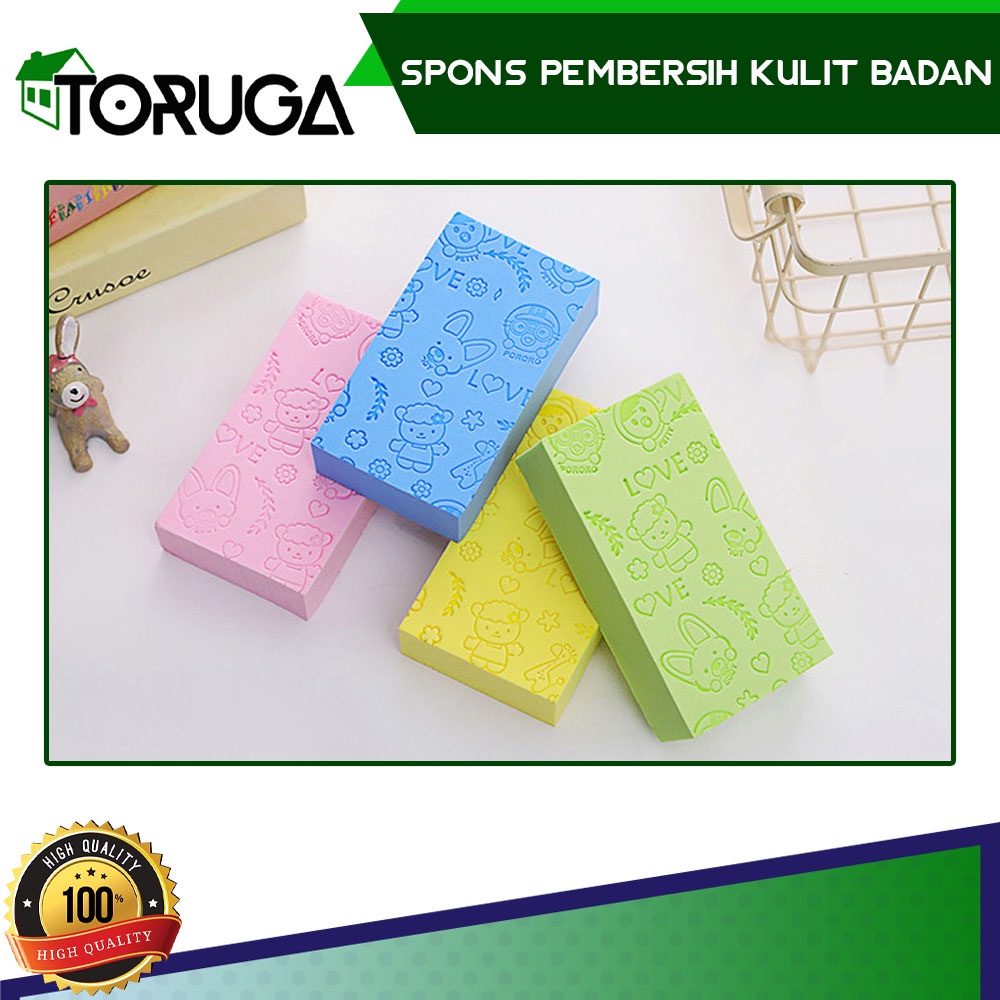 Spons Penghilang Kotoran Pembersih Daki Badan Efektif Bersih Sponge Busa Sikat Badan Sabun