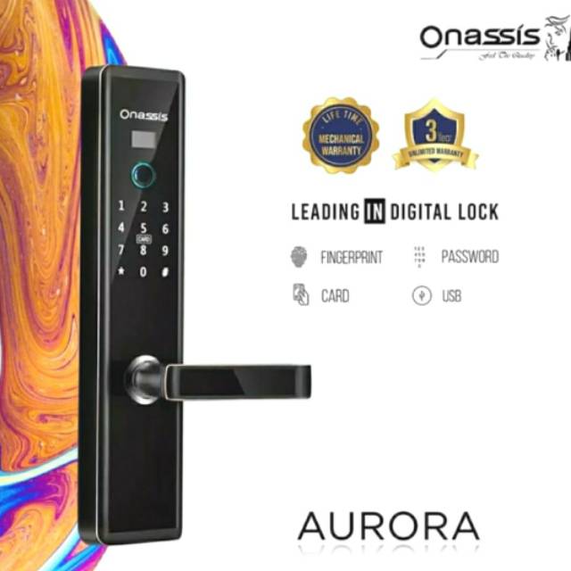 Kunci pintu Digital Onassis AURORA | Digital lock | Onassis