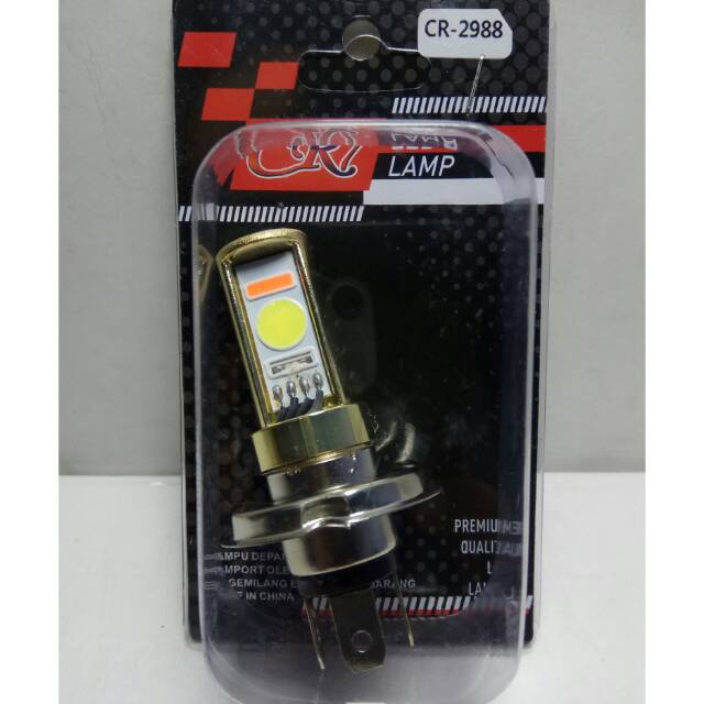 LAMPU MOTOR LED H4 WARNA AC-DC