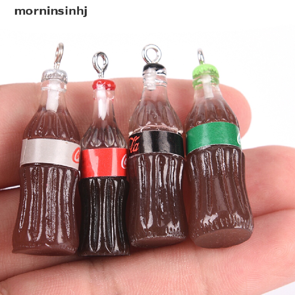 10pcs Liontin Botol Mornin Bahan Resin Untuk Gantungan Kunci / Kalung Diy