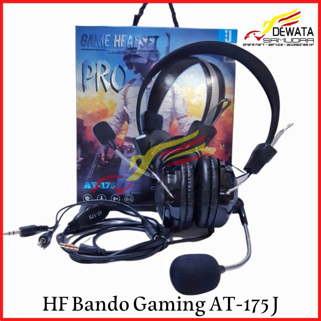 Handsfree - Headset - Earphone - HF Bando Gaming AT-175 J