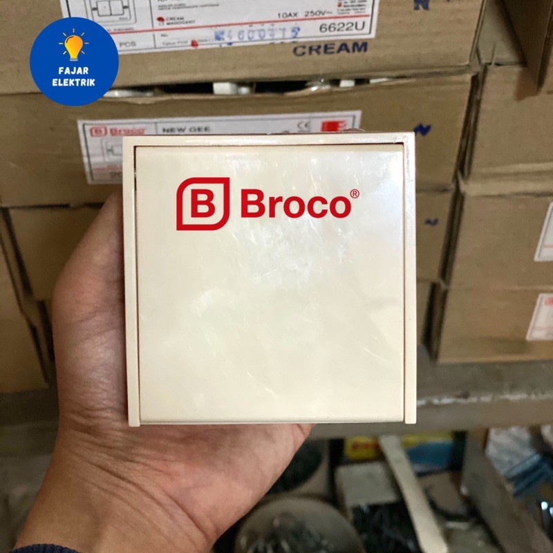 BROCO IB STOP KONTAK TUTUP CREAM (HARGA GROSIR)