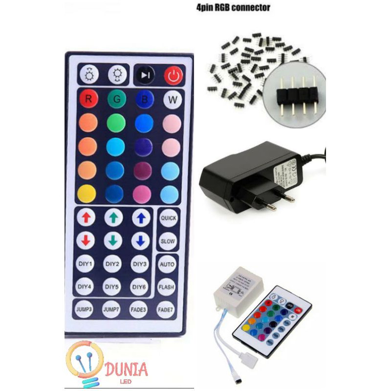 Remote Led Strip 12v / Jarum / Adaptor Led Strip