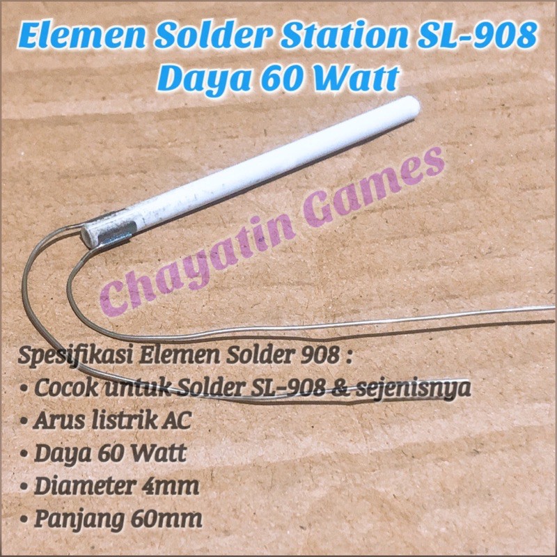 Elemen Solder Station untuk Type SL-908 Daya 60 Watt