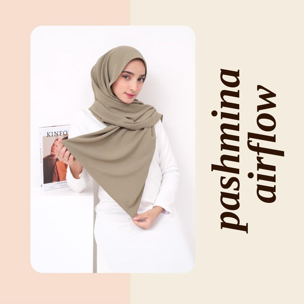 Hijab muslimah pashmina airflow casual