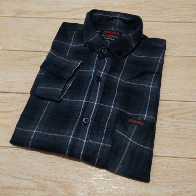 Kemeja Flanel Wanita Flanel Wanita Casual Lengan Panjang  Atasan Wanita  Kemeja Wanita-F2