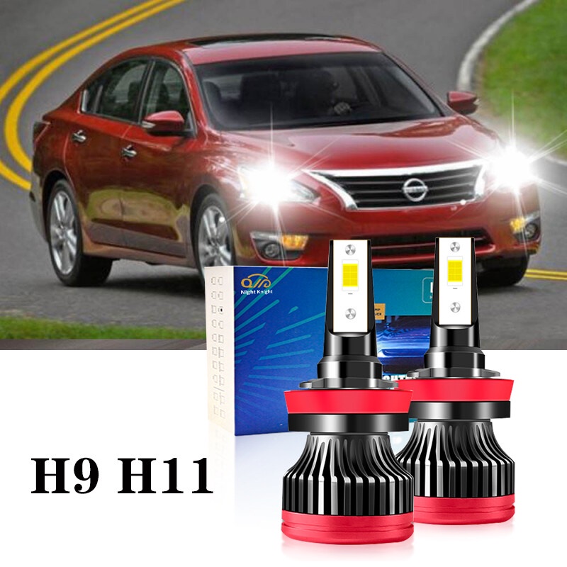 2 Price Lampu Utama Kendaraan Tipe Led H9 H11 6000k Putih Untuk Nissan Altima 2007-2019