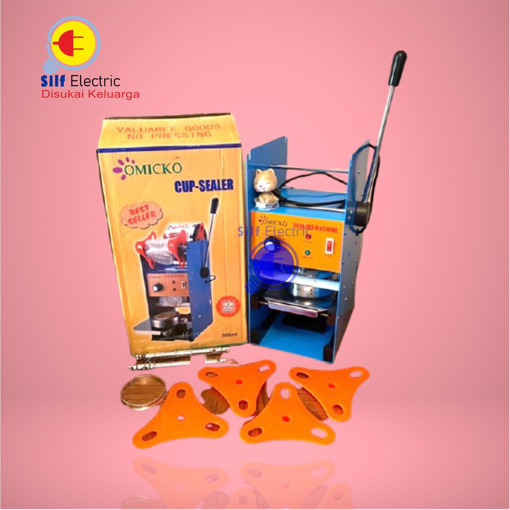 mesin Cup Sealer C35 omicko Mesin Press Gelas Plastik uk10 12 14 16 oz + paket plastik sealer