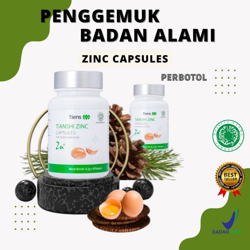 PENGGEMUK BADAN ALAMI Zinc Capsules Obat Penggemuk Badan Jual Perbotol