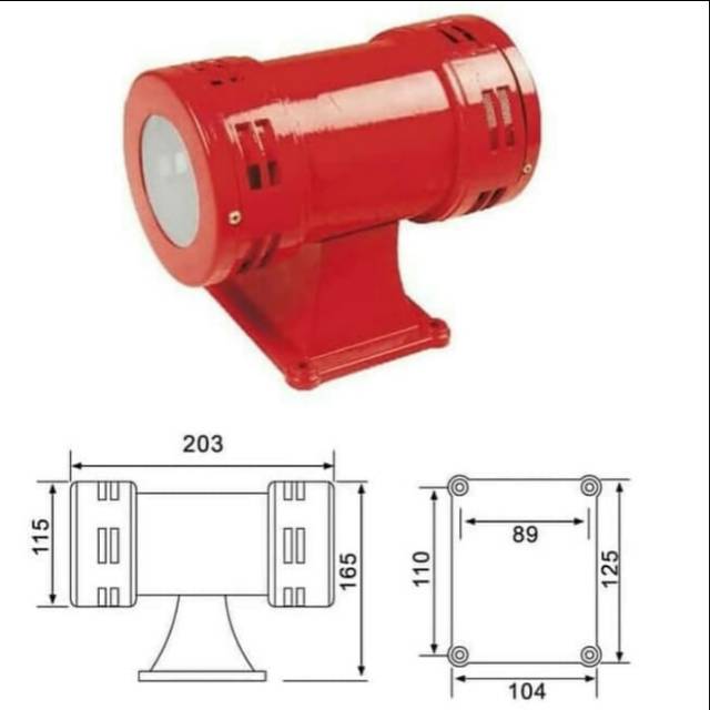 Motor Sirene / Alarm Klakson 5&quot; MS-490 (Metal Case)