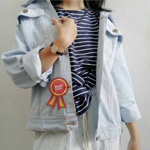 CJ 5 Jaket Bigsize Jeans Wanita Denim Levis Murah Jumbo Big Size Oversize Jean Jins Ukuran Besar