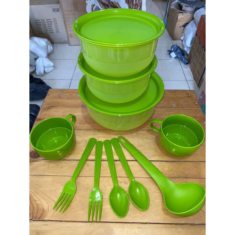 (COD) WADAH TEMPAT MAKAN 11 SET HARUMI PACKING DUS