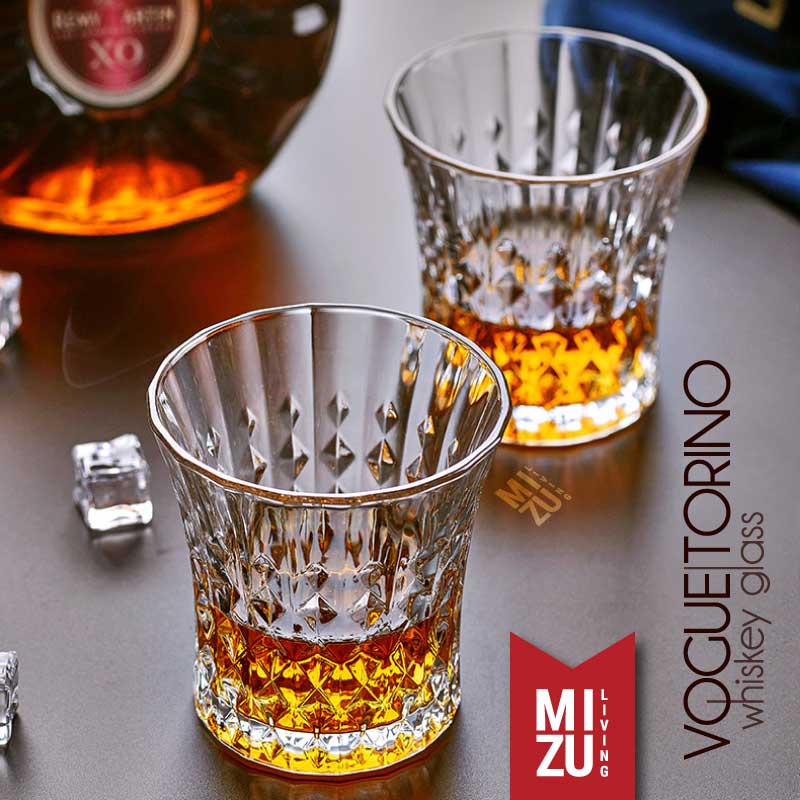 MIZU TORINO Whiskey Glass Gelas Kaca Whisky On The Rocks Gelas Air Minum