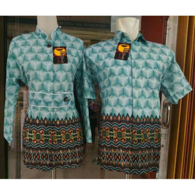 Batik couple batik sarimbit kemeja blus songket jambi sumatera sumatra