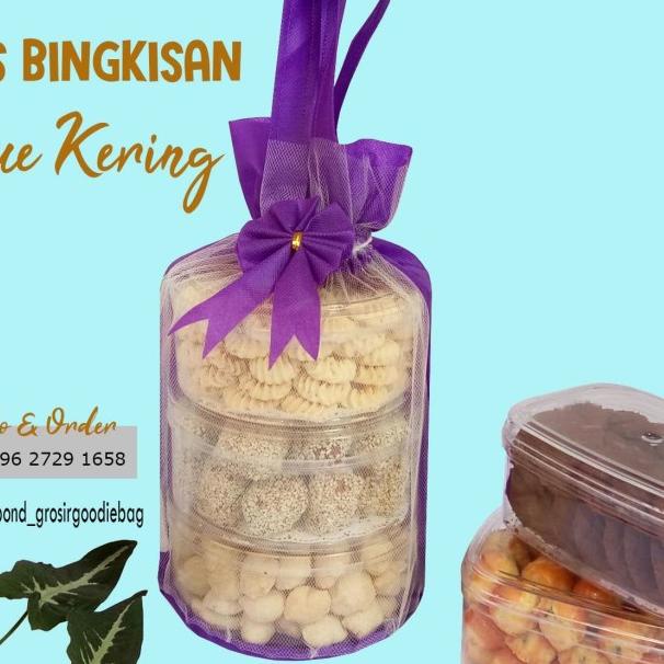 SALE✅Per 12pc Tas Toples Kue kering Spunbond - muat 3 toples 500gr an|SQ6