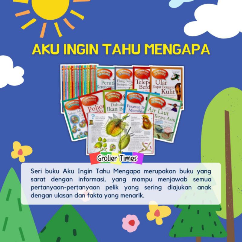 Aku Ingin Tahu Mengapa Grolier Murah preloved buku anak