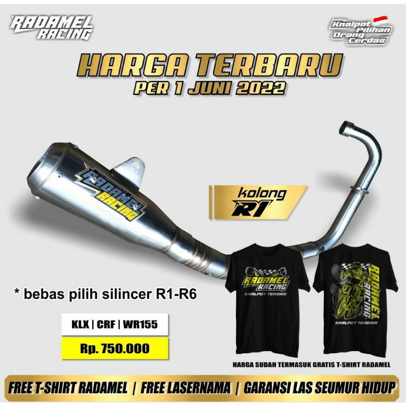 RADAMEL RACING #GRATIS BAJU KOLONG SERIES FOR WR155,KLX,CRF