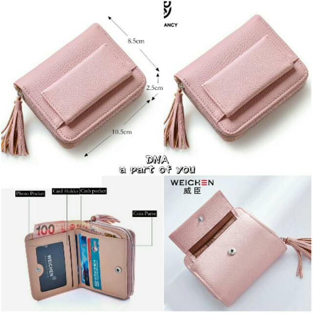 Dompet Wanita Pumpui Slot Bella Mini Lipat Viola Bunny Kuping Lidah Jorang Mini Wallet