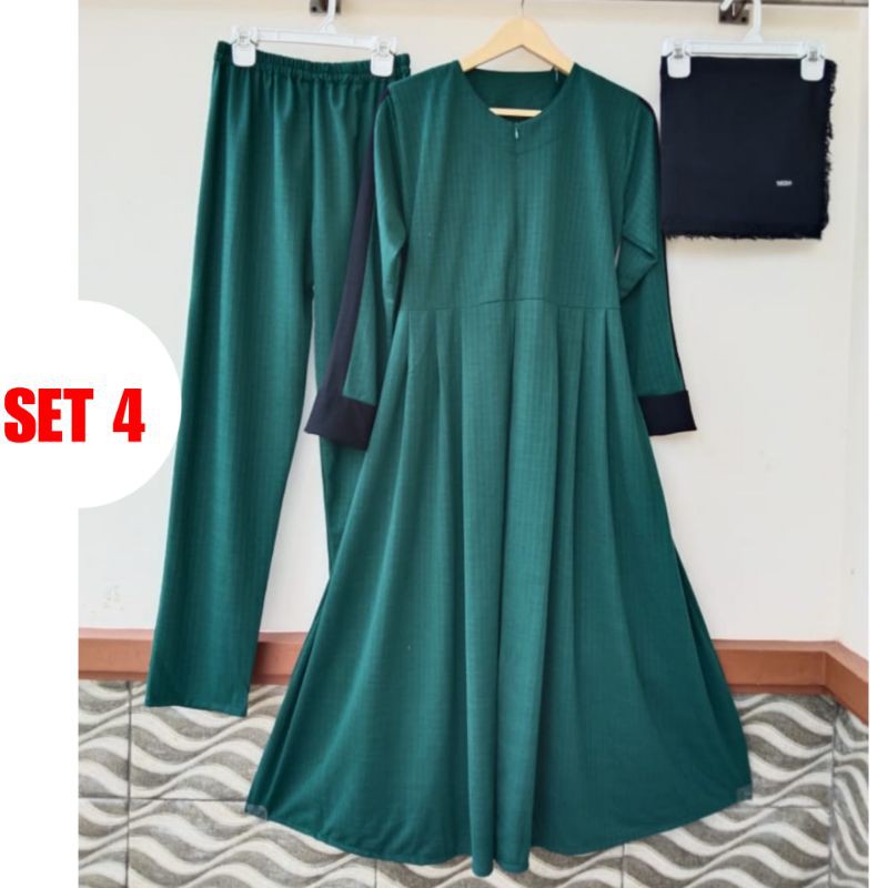 SUPER AMBYAR,REALPICK SETELAN LONG TUNIK ELIZABET KUALITAS 8ORIGINAL RIZQI COLLECTION