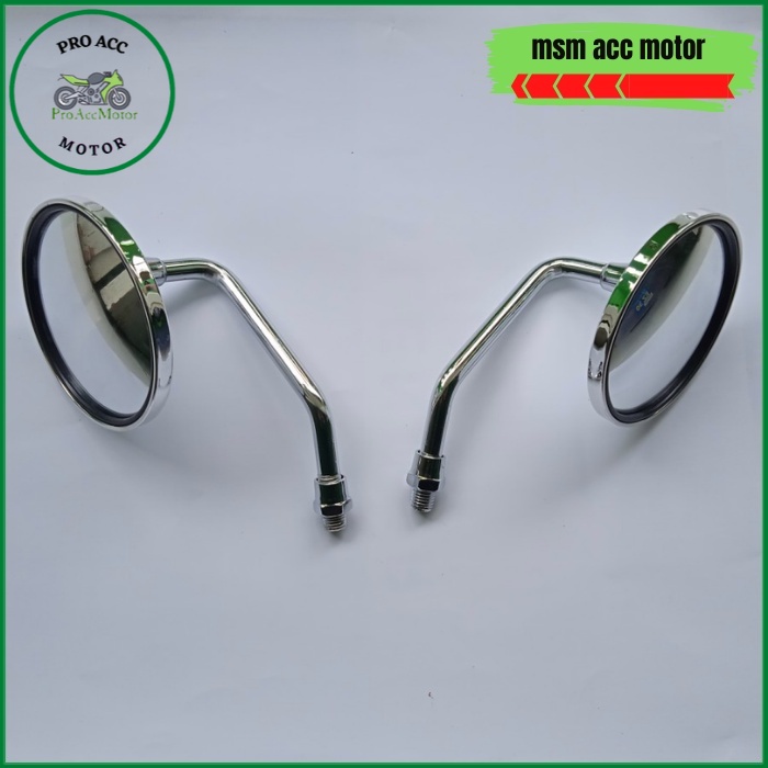 Spion Fazzio Fino Model Bulat Chrome (Bisa COD)