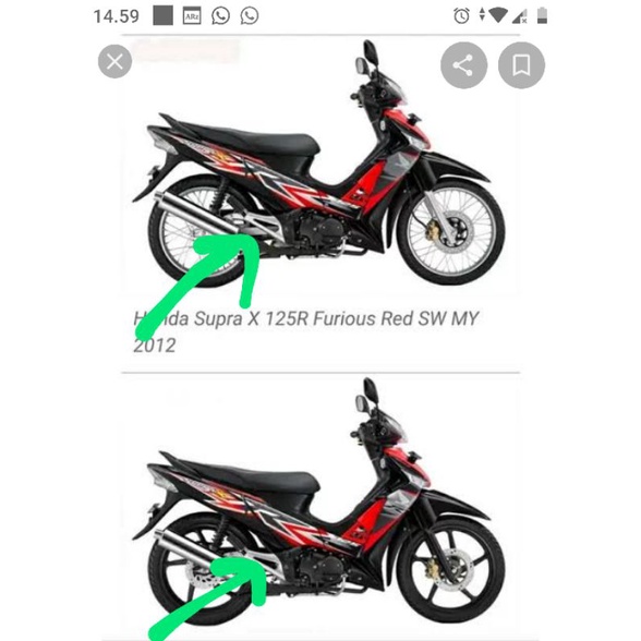 FOOT STEP KANAN SUPRA X 125 2008-2012 ORIGINAL JIALING