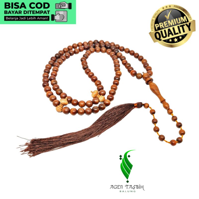 Tasbih Setigi Model Kuncir, Size 8mm isi 99Butir//COD