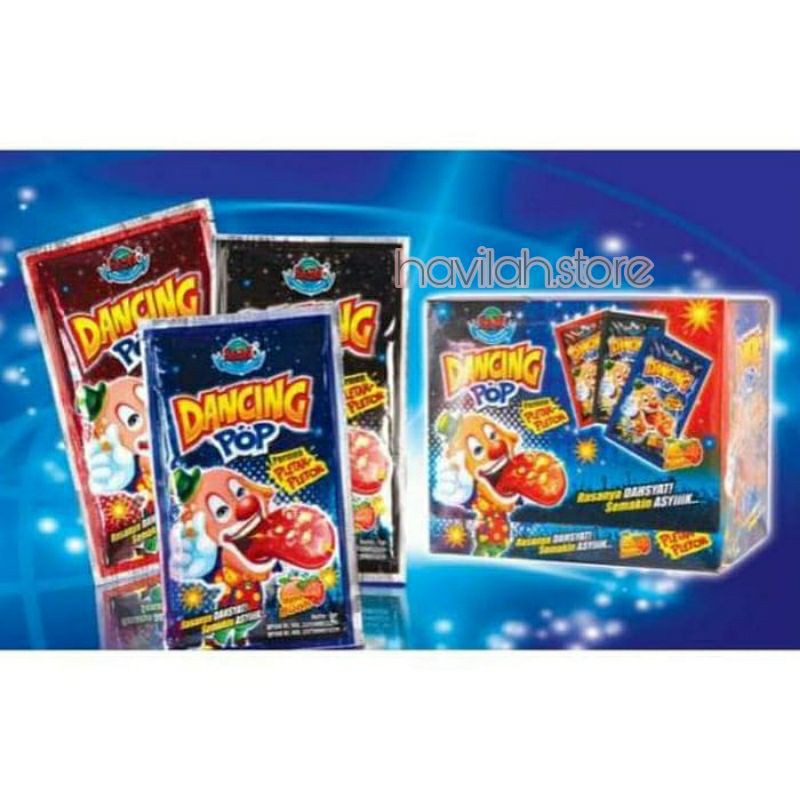 

Dancing Pop Candy / Permen Pletak Pletok rasa Strawberry dam Jeruk 40 x 5gr
