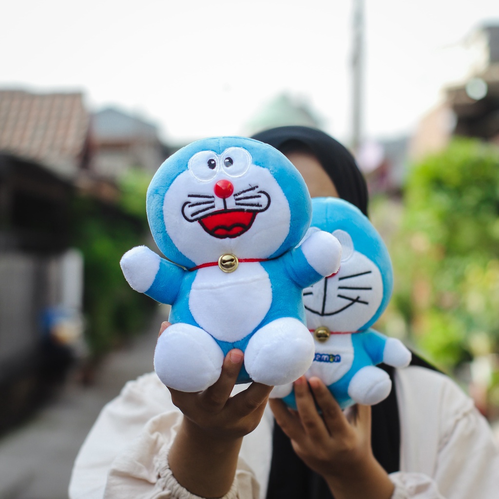 Boneka Doraemon mini murah Ukuran M &amp; S lucu dan imut/boneka doraemonterbaru/boneka doraemon