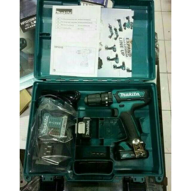Bor Cordless Makita Impact Drill HP 331DWYE