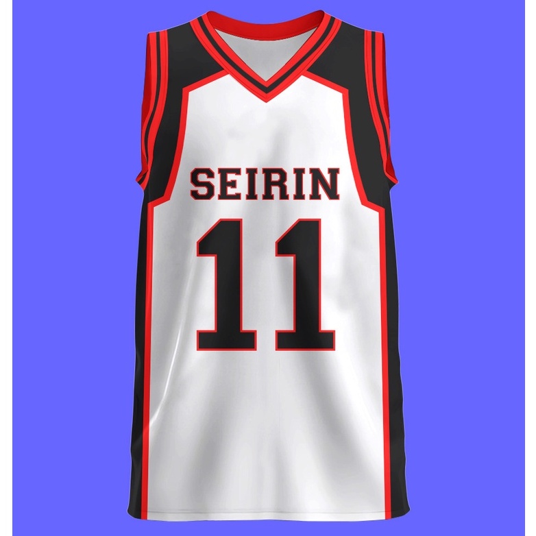 Jersey Seirin WHITE Anime Manga Kuroko No Basket Premium Unisex