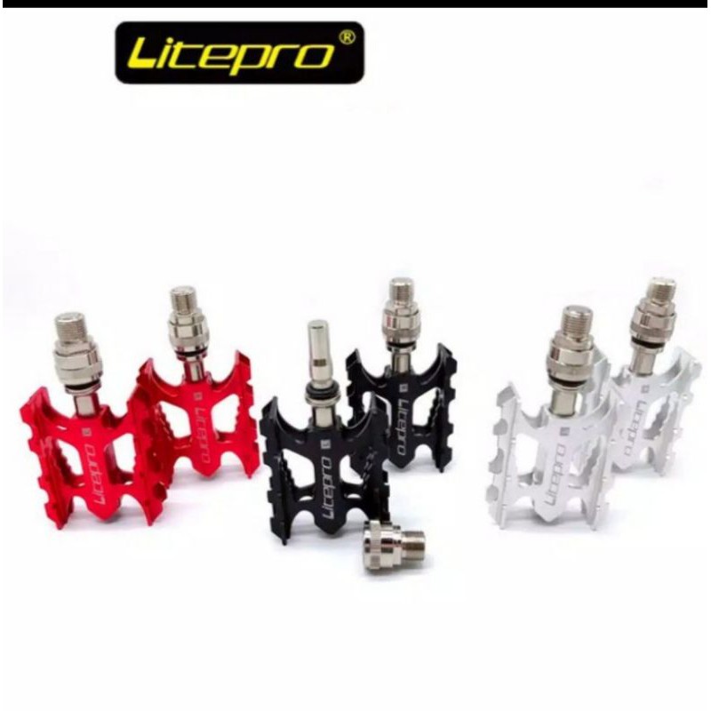 pedal sepeda lipat MTB LITEPRO quick release QR