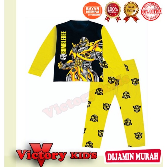 Victory kids Setelan tangan panjang/piyama  anak laki-laki 1-10 tahun